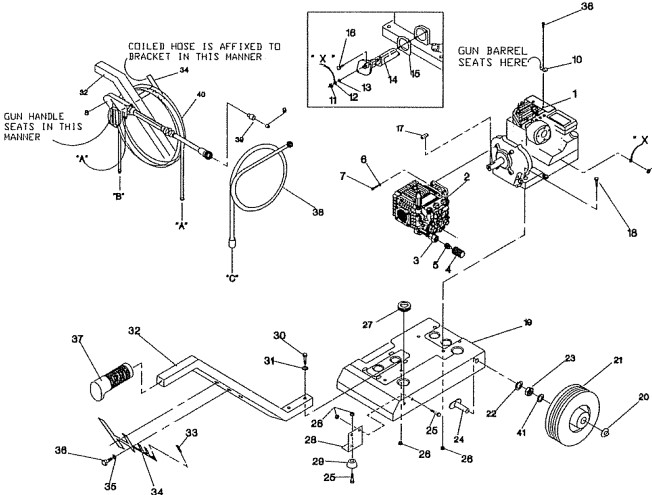 sears craftsman 580751510 pressure washer replacement parts